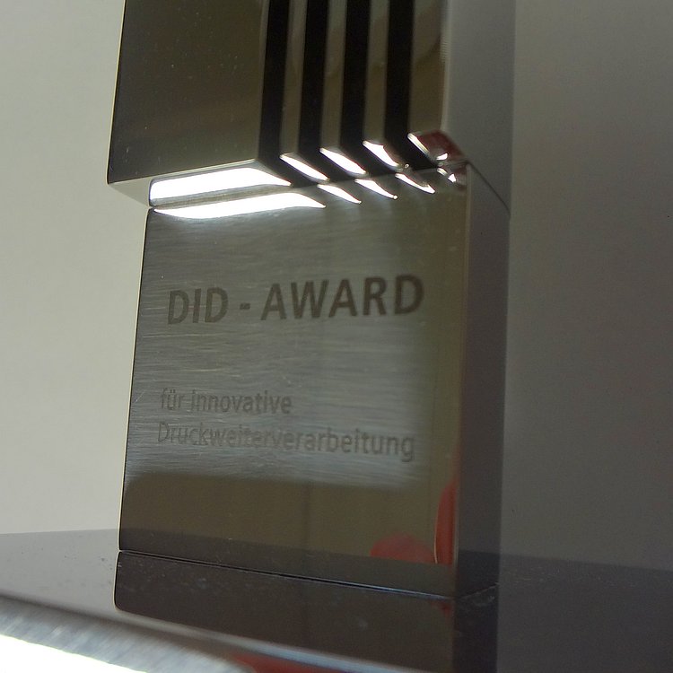 DID-Award VdM Berlin, polierter Edelstahl/ Lasergravur